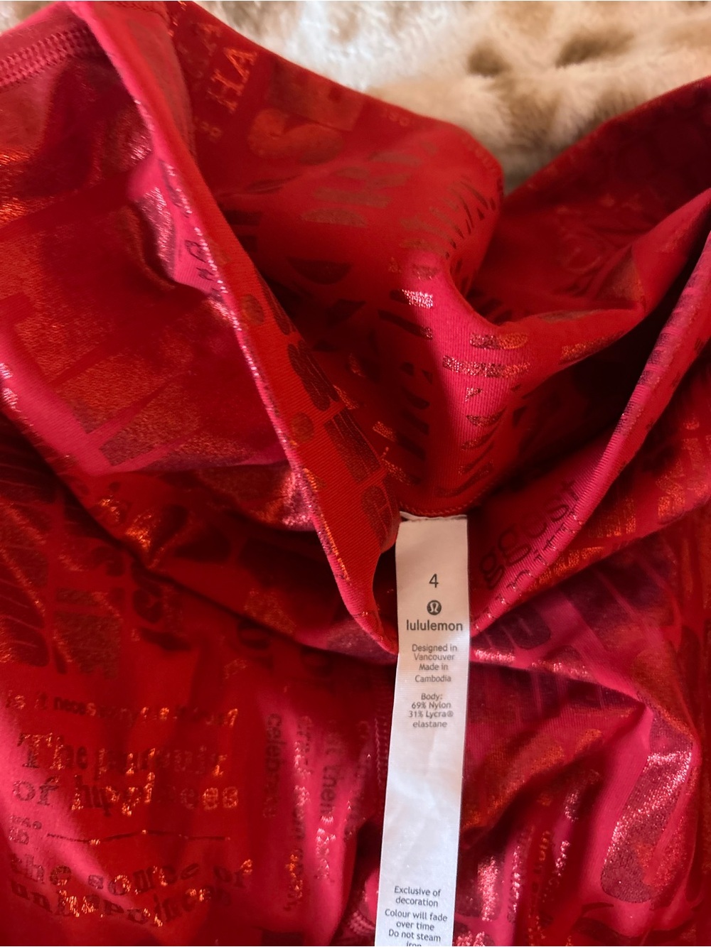 lululemon limited edition positive affirmations leggings! - Picture 3 of 3